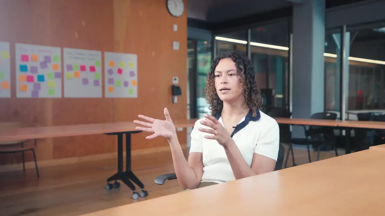 Kaitlyn LiPuma discussing adaptive learning